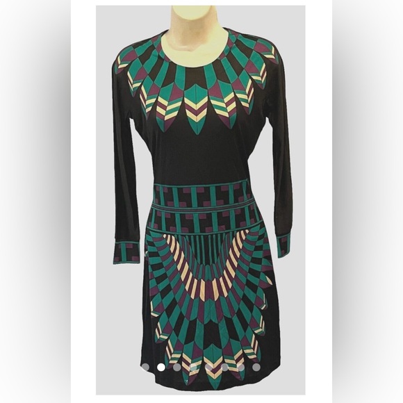 Tory Burch! Stunning fall dress size M, 100% Silk. - Picture 1 of 8